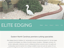 Tablet Screenshot of eliteedgingnc.com